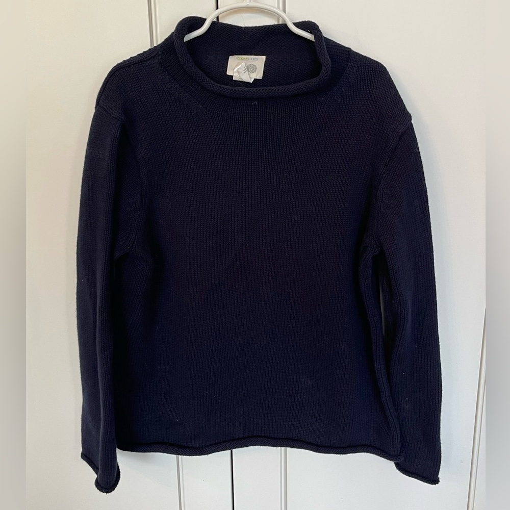 Boys' J. Crew Crewcuts Navy Blue Rollneck Sweater Size 8